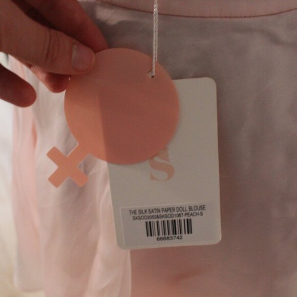 Selkie Pink The Silk Satin Paper Doll Blouse & Skirt Set - Picture 4 of 4